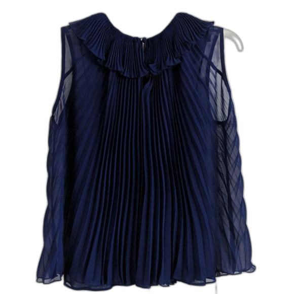 NWOT Oscar de la Renta Pleated Top, Size 8 - Picture 2 of 6